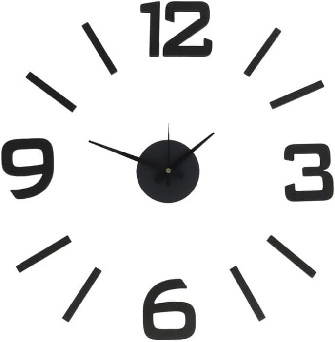 Vococal Reloj de pared con números adhesivos