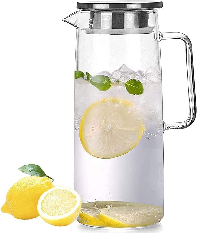 Jarra de Cristal 1000ml con Tapa