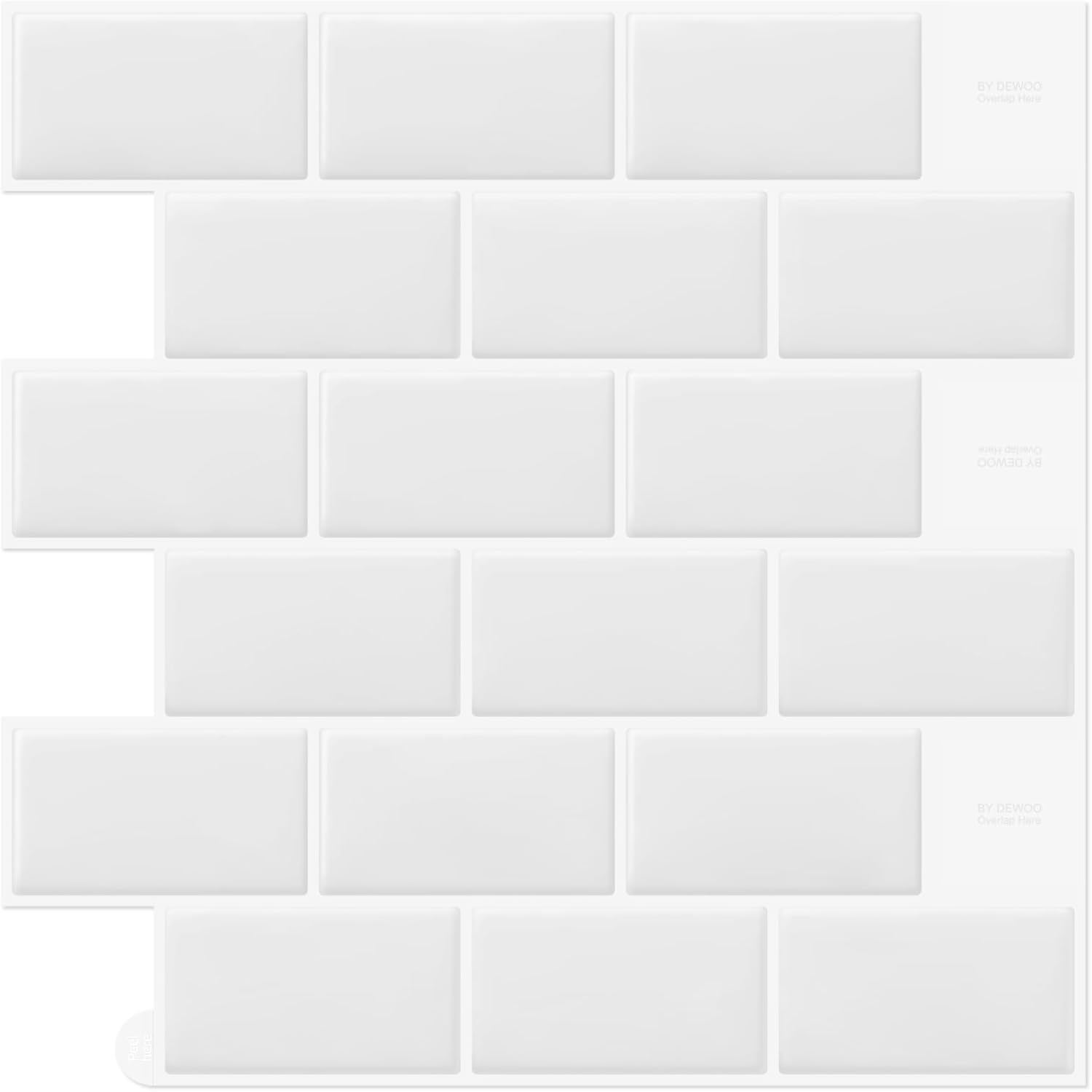 DEWOO Vinilo Baldosas Azulejos Adhesivos