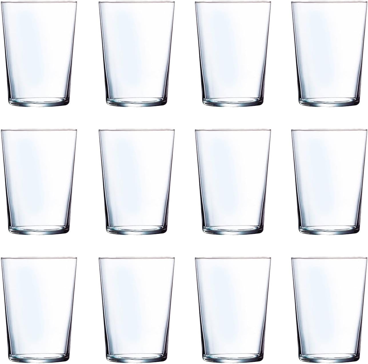 Acan Tradineur Juego de 12 vasos de cristal