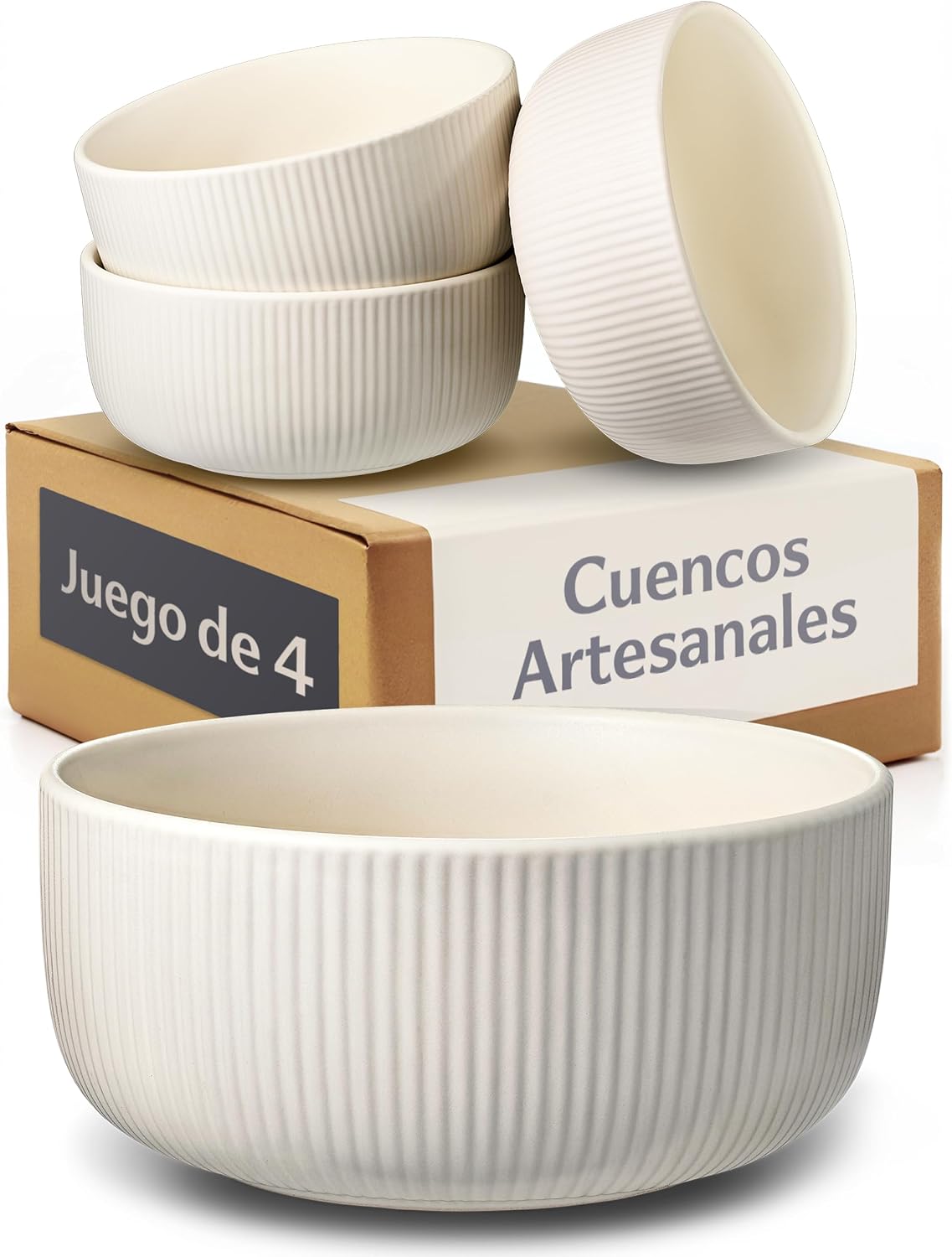 Cosumy Cuencos Ceramica Set 4
