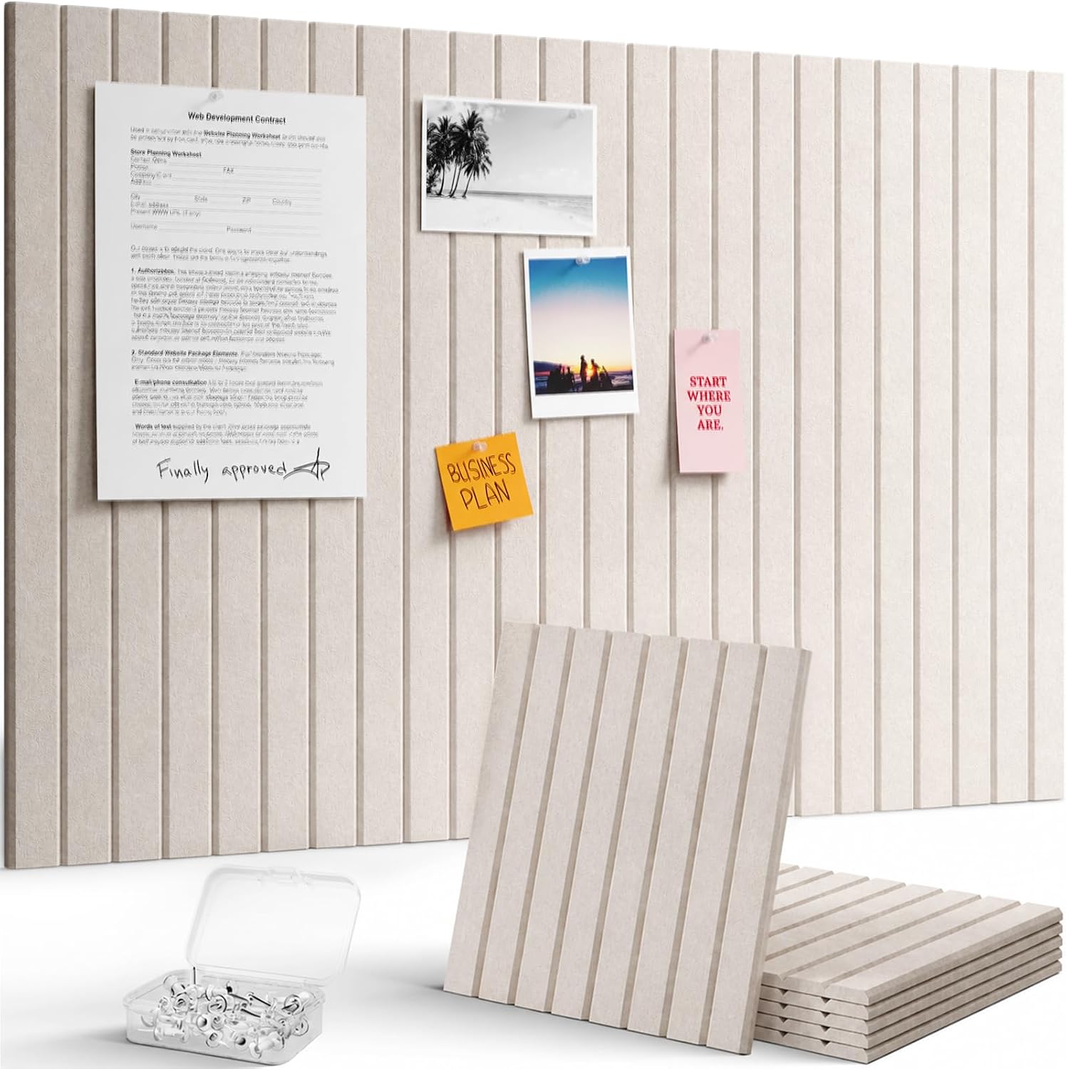 Lifewit Tabla de Anuncios de Fieltro