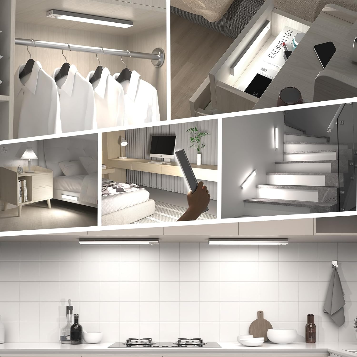 OUILA Luz LED Armario Magnética