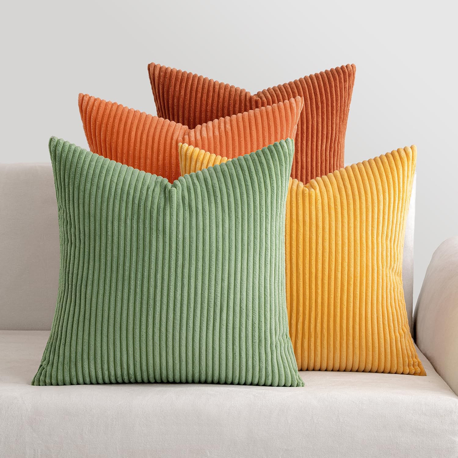 MIULEE Fundas Cojines 40x40, 4 Piezas