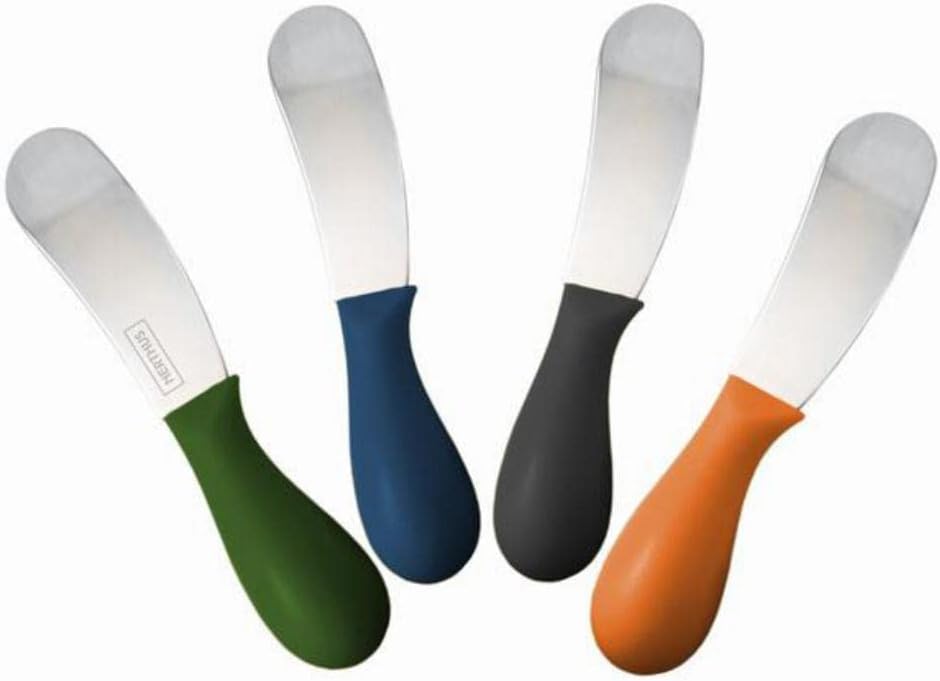 NERTHUS Set 4 Cuchillos de Untar de Colores