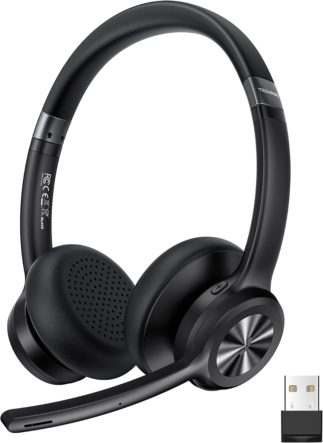 TechRise Auriculares Bluetooth con Micrófono y Cancelación de Ruido