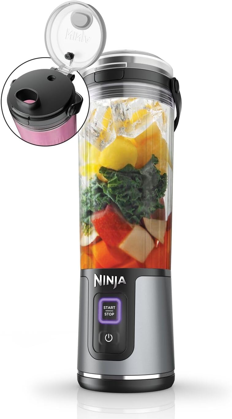 Ninja Blast Batidora Portátil, Minibatidora sin Cable, Recargable