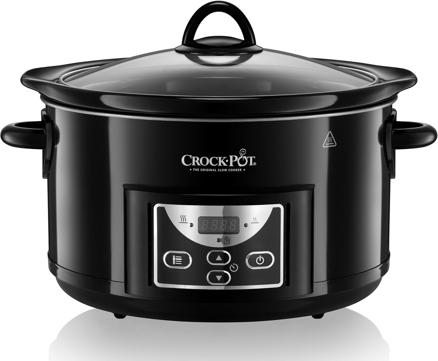 Crockpot Olla de Cocción Lenta 4.7L, Temporizador Programable, Negro