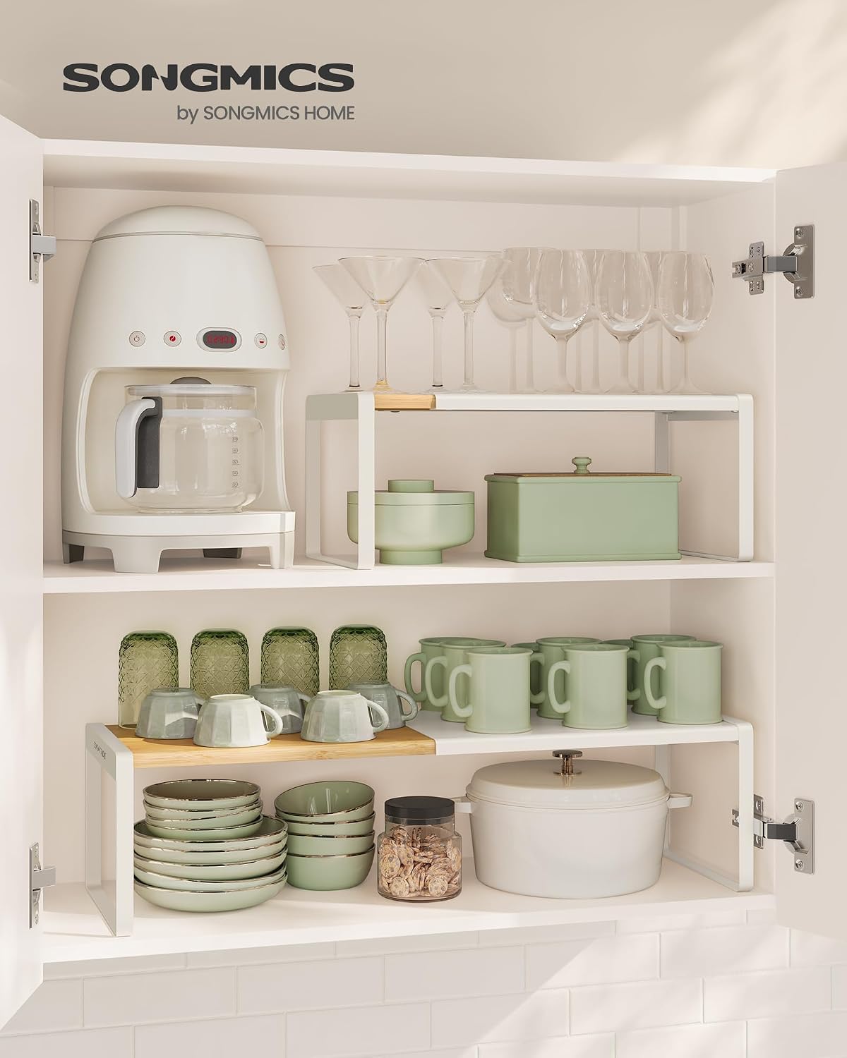 SONGMICS HOME Especiero Extensible y Apilable